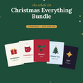 Christmas Everything Bundle | Party Invitations, Advent Countdown, Christmas Planner, 2027 Planner & Kids Pack