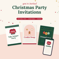 Christmas Party Invitation Bundle | Editable Ugly Jumper, Cookie Swap & Friendsmas Invites
