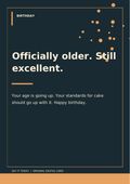 Funny Birthday Card A5 PDF card design