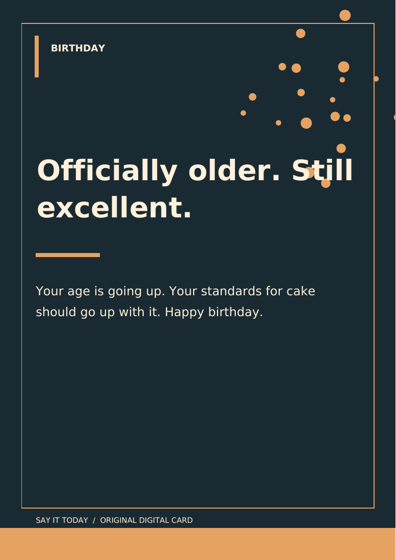 Funny Birthday Card A5 PDF card design