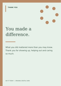 Thank You Card A5 PDF card design