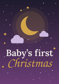 Baby’s first Christmas printable card