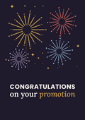 Congratulations on your promotion printable card