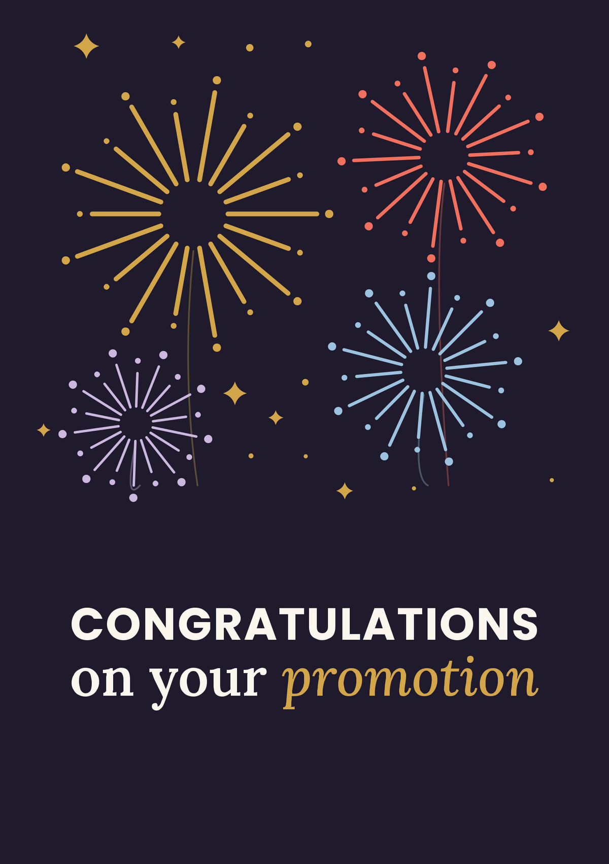 Congratulations on your promotion printable card