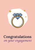 Congratulations on your engagement printable card