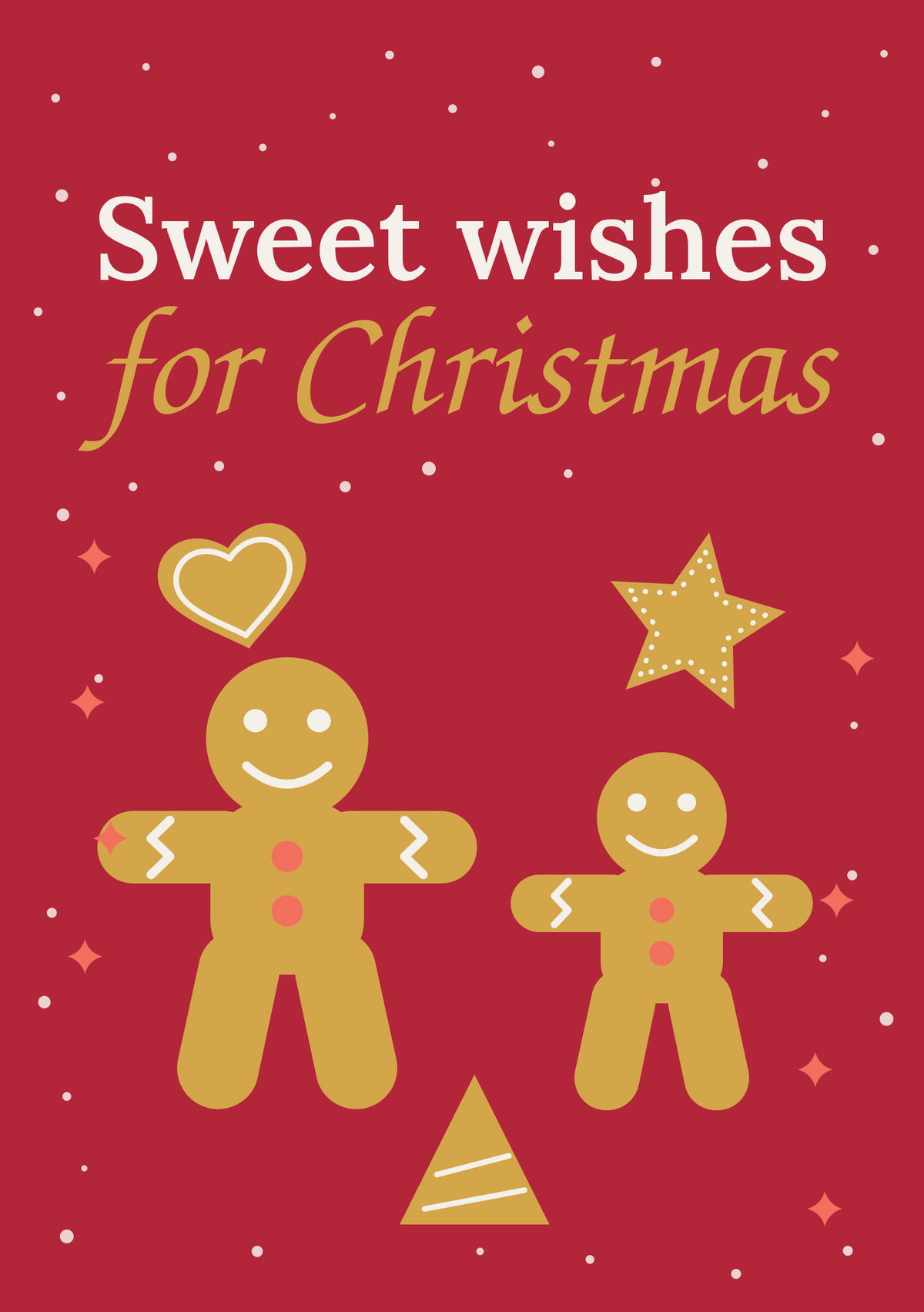 Sweet wishes for Christmas printable card