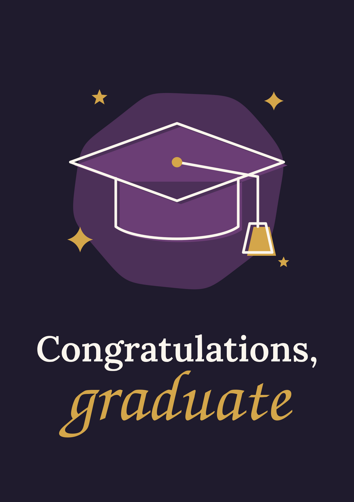 Congratulations, graduate printable card