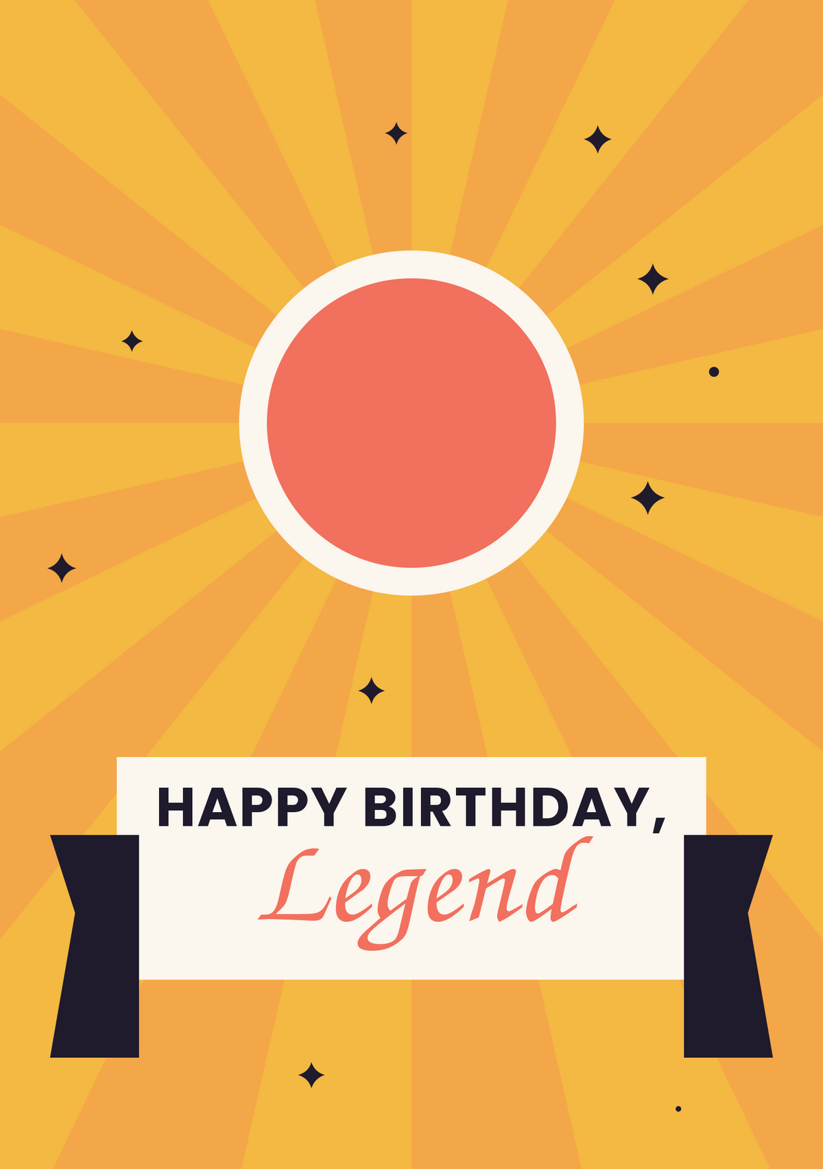 Happy birthday, Legend printable card