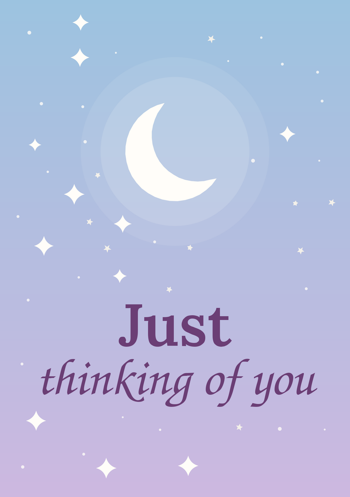 Just thinking of you printable card