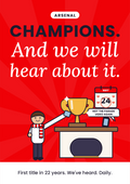 Champions. And we will hear about it. printable card