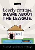 Lovely cottage. Shame about the league. printable card