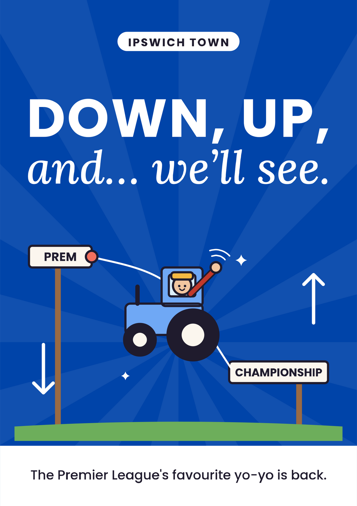 Down, up, and… we'll see. printable card