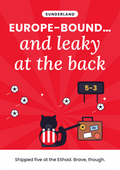 Europe-bound… and leaky at the back printable card