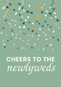 Cheers to the newlyweds printable card