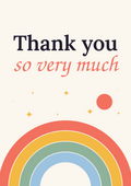 Thank you so very much printable card